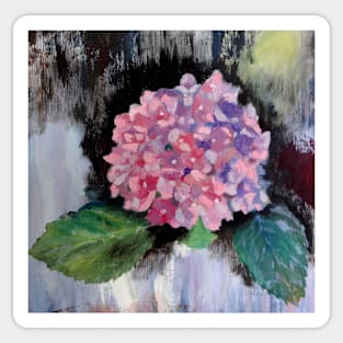 Pink Hydrangea Sticker